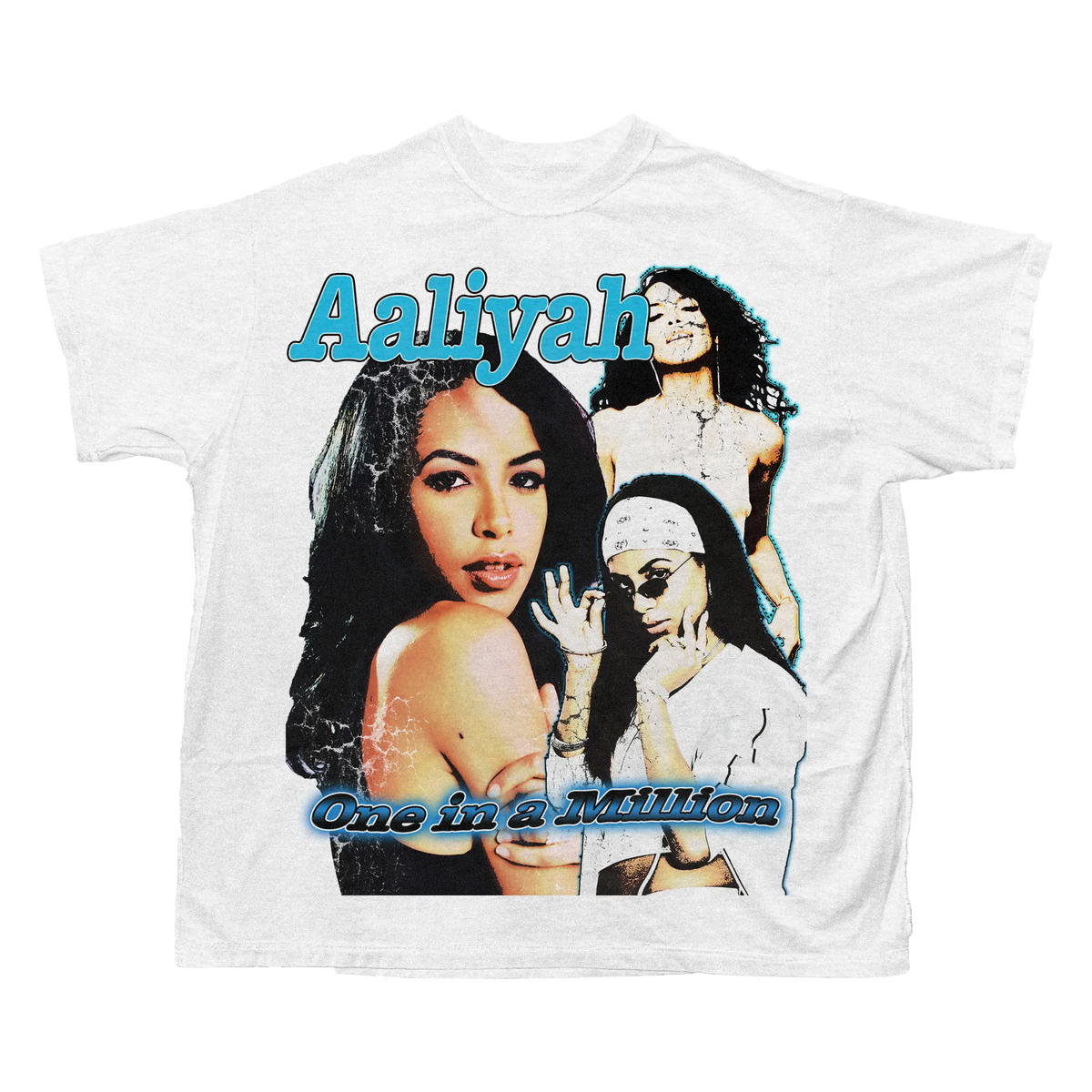 Aaliyah One in a Million tee, white