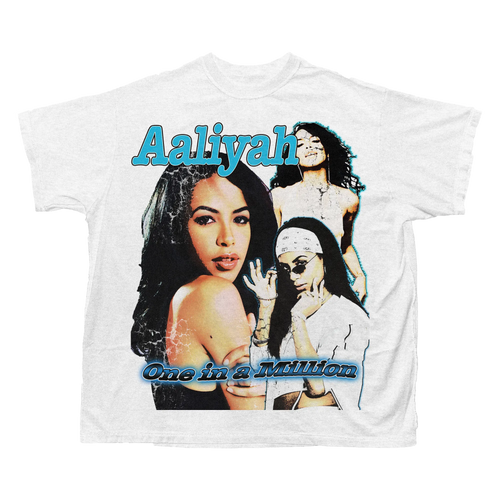 Aaliyah One in a Million tee, white