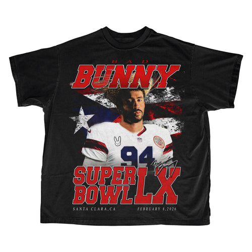 Bad Bunny Super Bowl LX tee, black