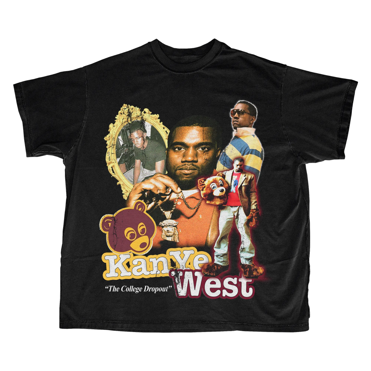 Kanye West College Dropout tee, black