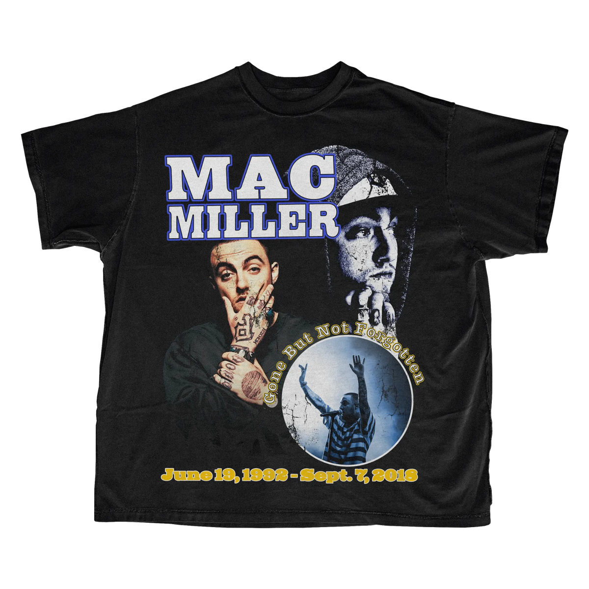 Mac Miller Gone But Not Forgotten tee, black