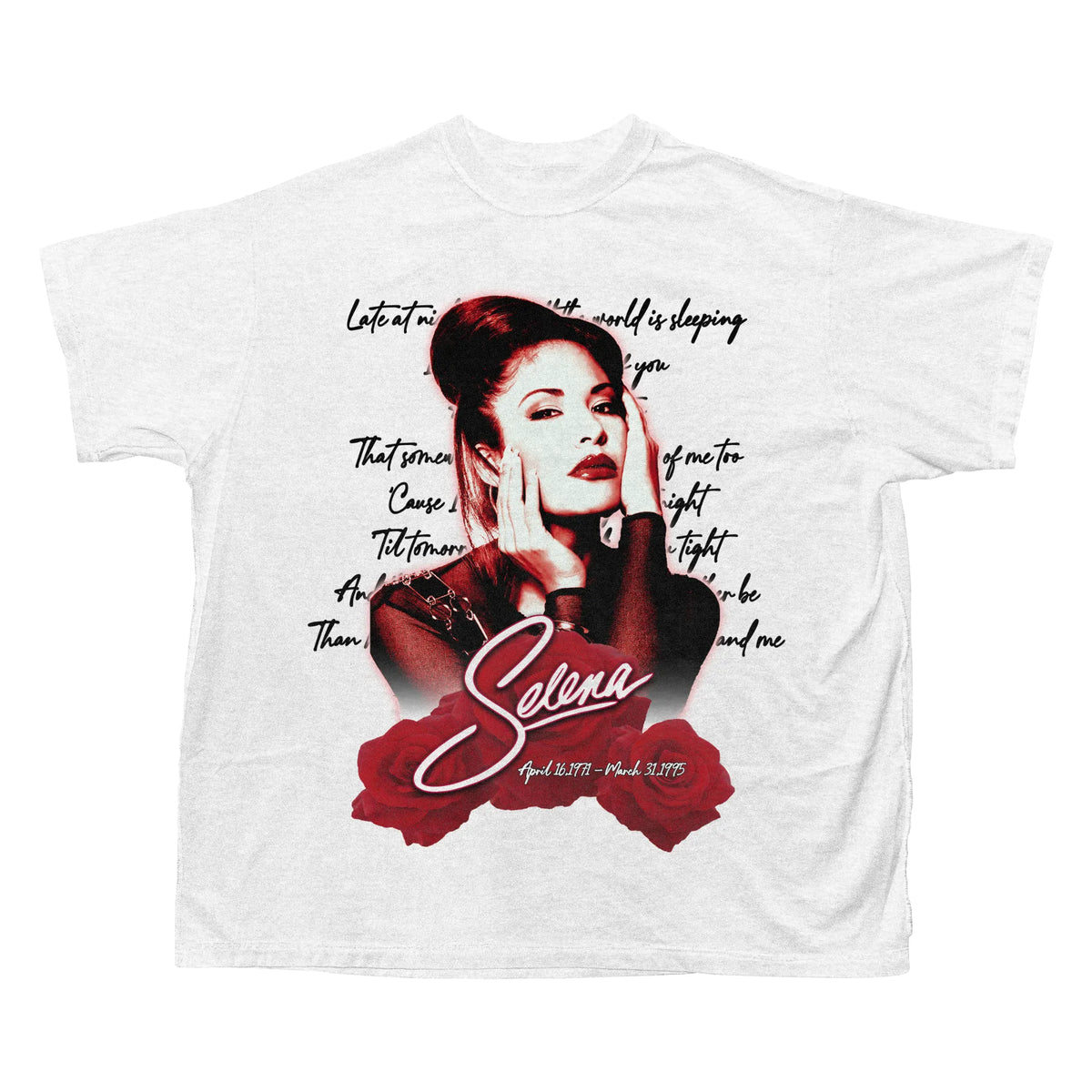 Selena Tribute tee, white