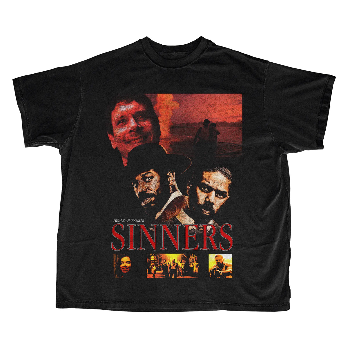 Sinners tee, black