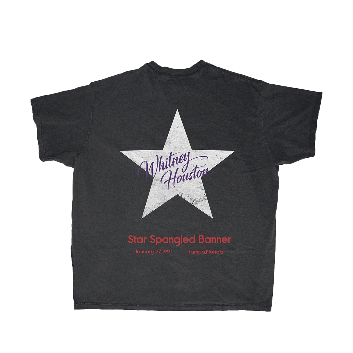 Whitney Houston Star Spangled tee, back